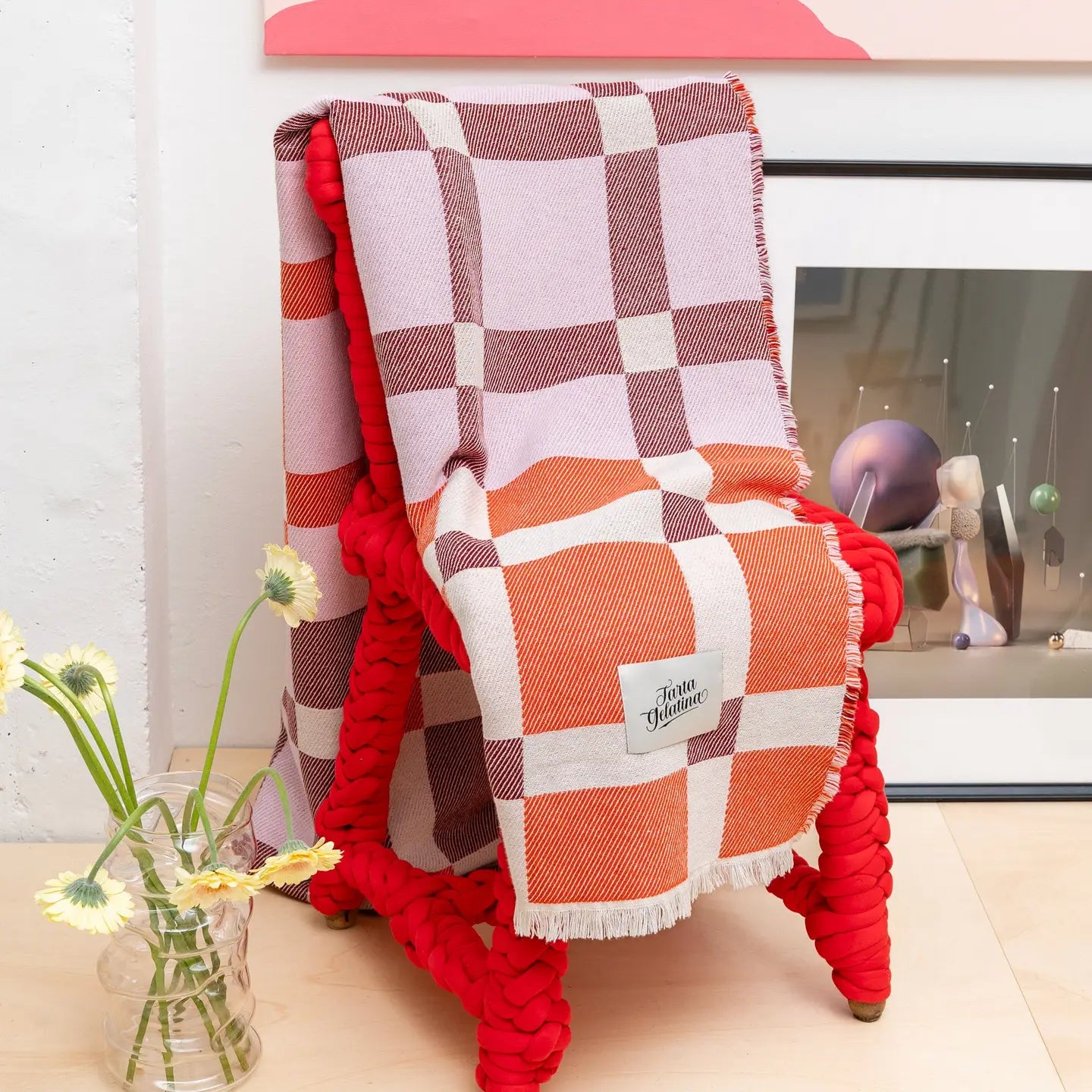 Picnic Plaid Throw by Tarta Gelatina Blankets TARTA GELATINA