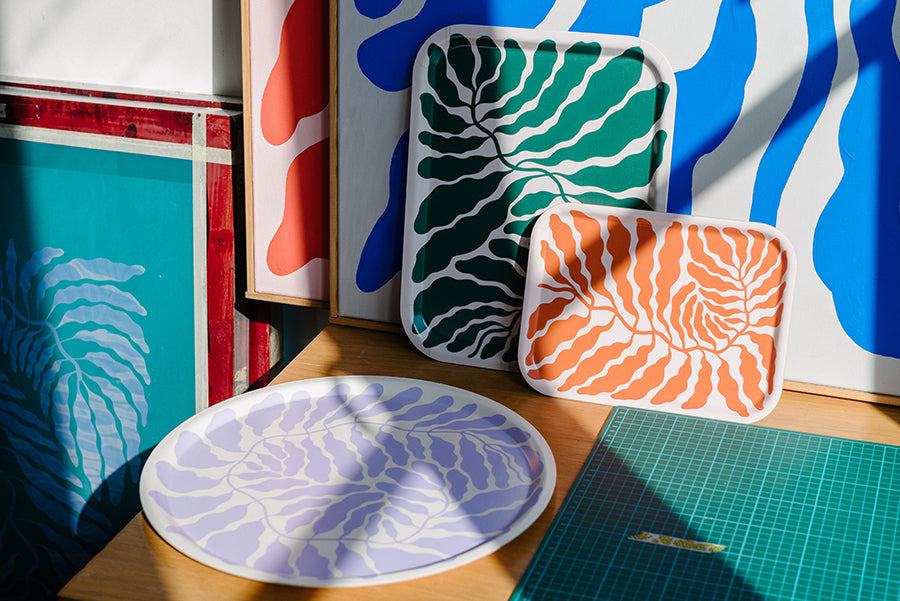 Serving Trays by Linnéa Andersson for Wrap Magazine tray Wrap Magazine