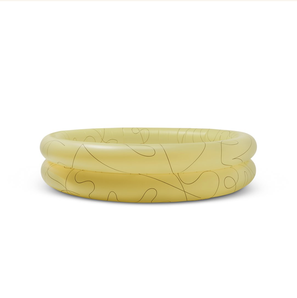 Inflatable Pool by Mylle - Yellow Lines pool Mylle