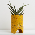 Archie Terrazzo Planter Pots & Planters Capra Designs Gold