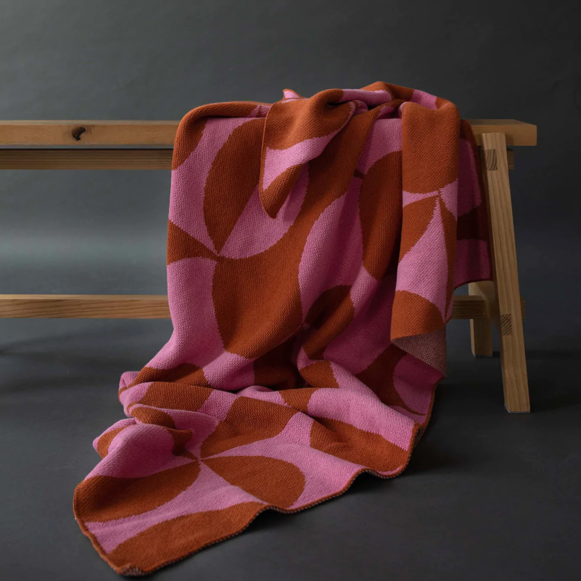 "Puzzle" Recycled Cotton Throw by Happy Habitat Blankets Happy Habitat