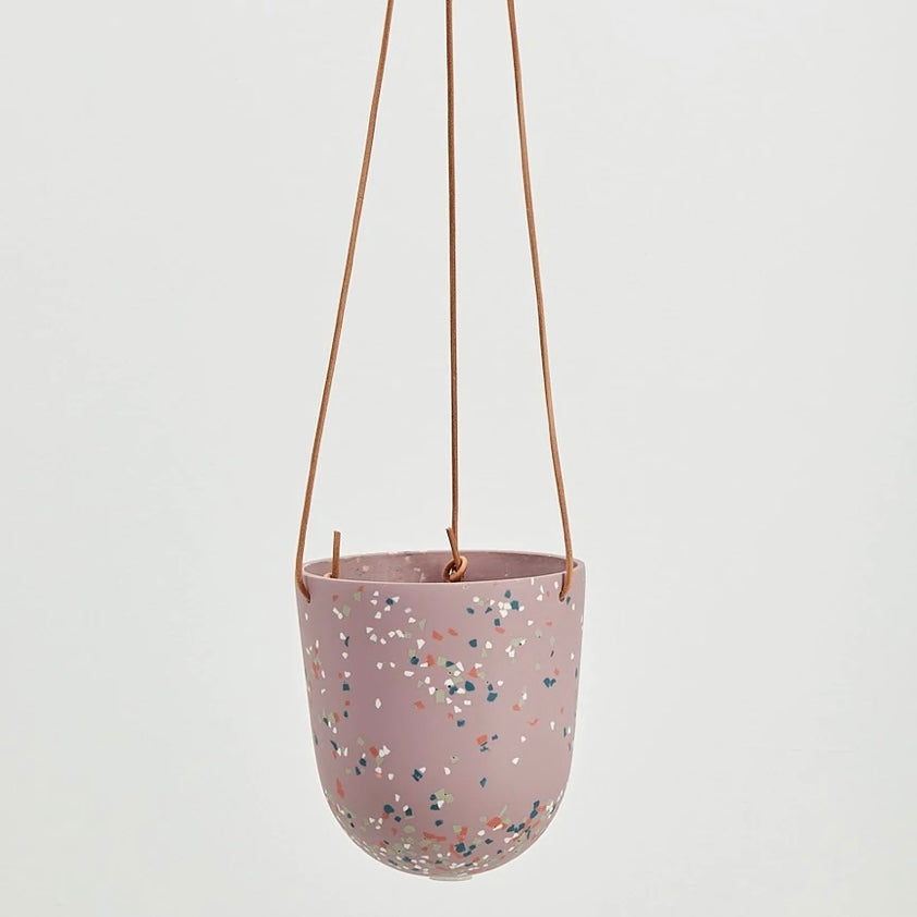 Hanging Planter by Capra Designs Pots & Planters Capra Designs Musk Terrazzo