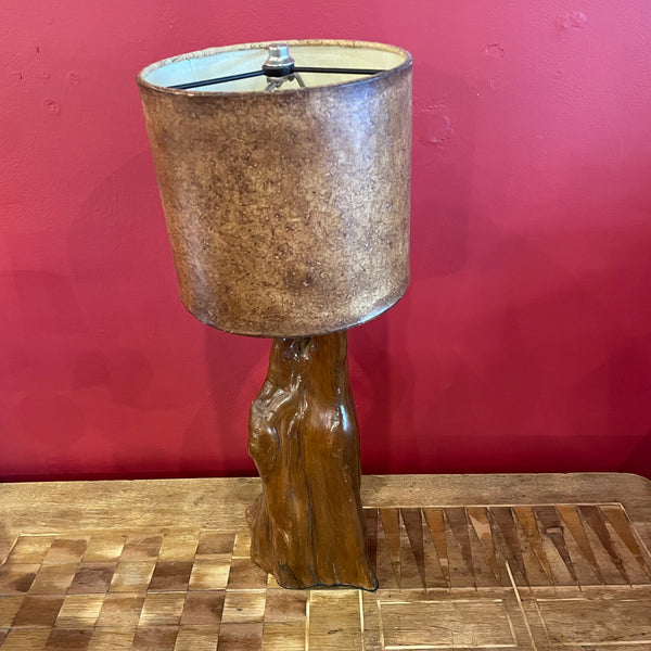 1970’s Vintage Driftwood Table Lamp lamp CANDID HOME