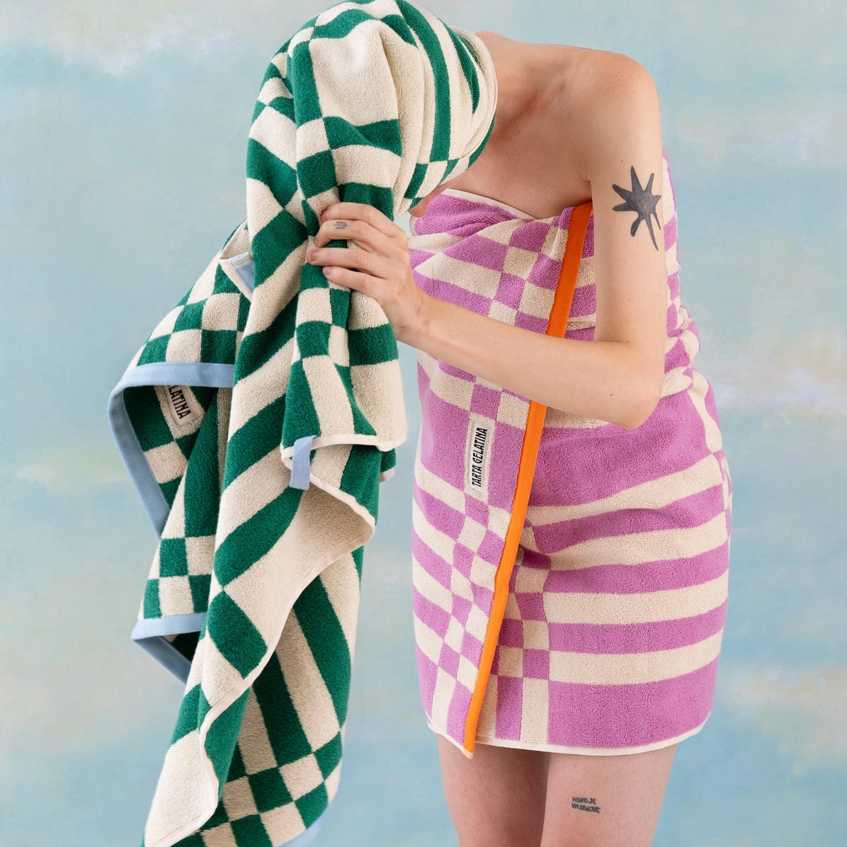 Marina Bath + Hand Towels by Tarta Gelatina Towels TARTA GELATINA