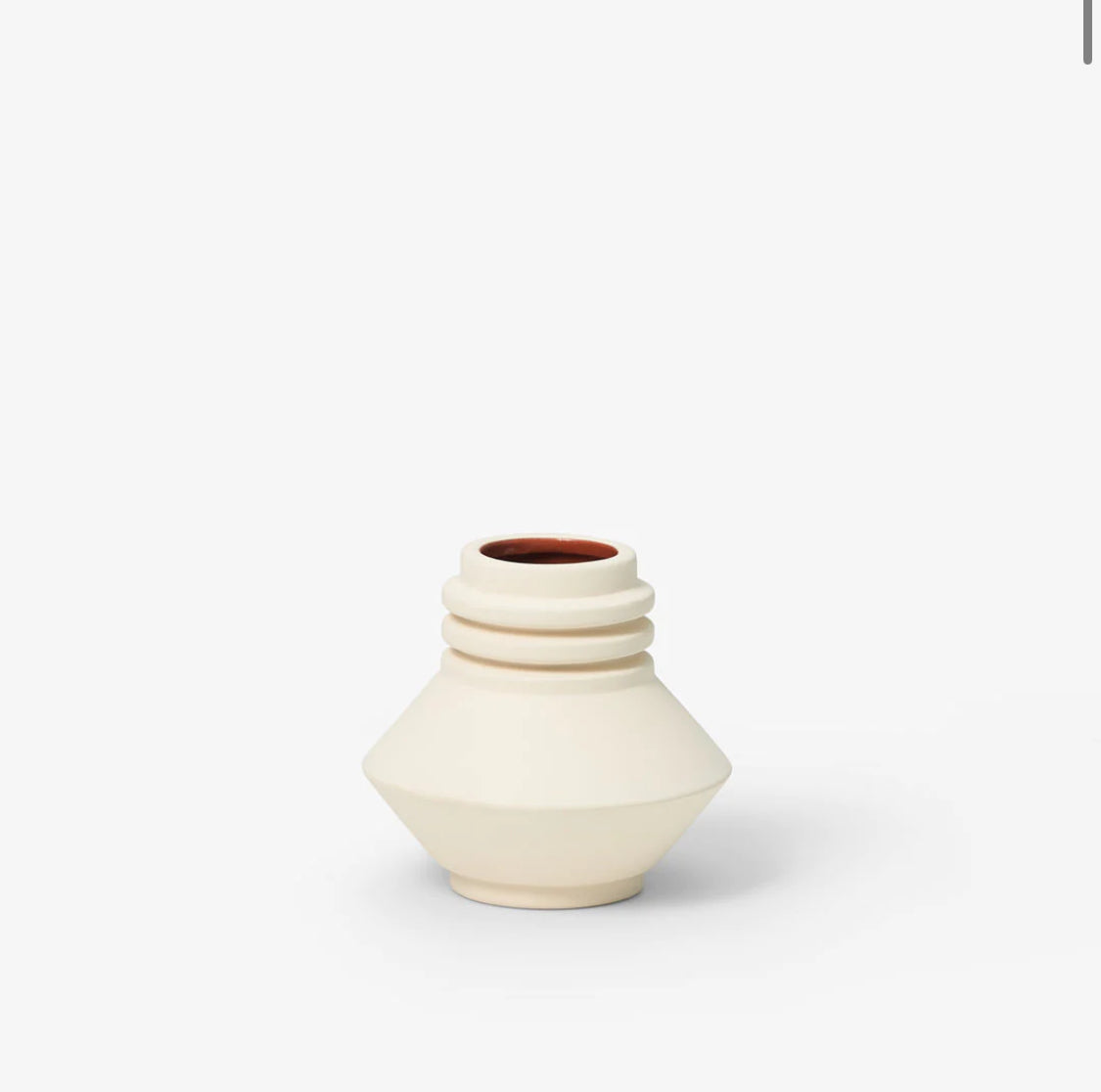 Strata Vase by Simone Brewster for Areaware Vase areaware Cream  