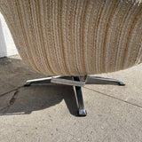 1960’s Overman Swivel Lounge Chair + Ottoman Chairs CANDID HOME