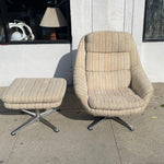 1960’s Overman Swivel Lounge Chair + Ottoman Chairs CANDID HOME
