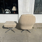 1960’s Overman Swivel Lounge Chair + Ottoman Chairs CANDID HOME