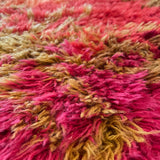 5’6” x 8’7” 1970’s Floral Shag Rug Rugs CANDID HOME   