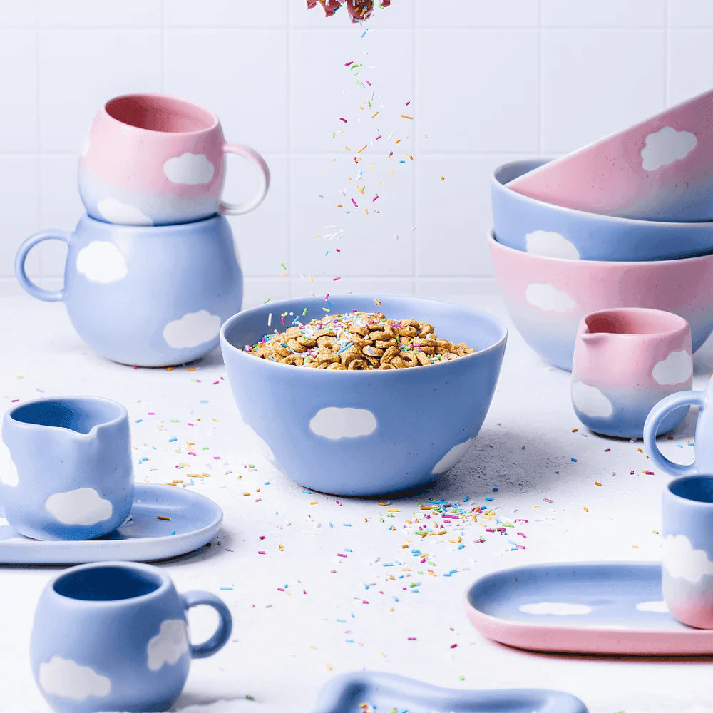 6" Cloud Ceramic Cereal Bowl by Egg Back Home bowl egg back home