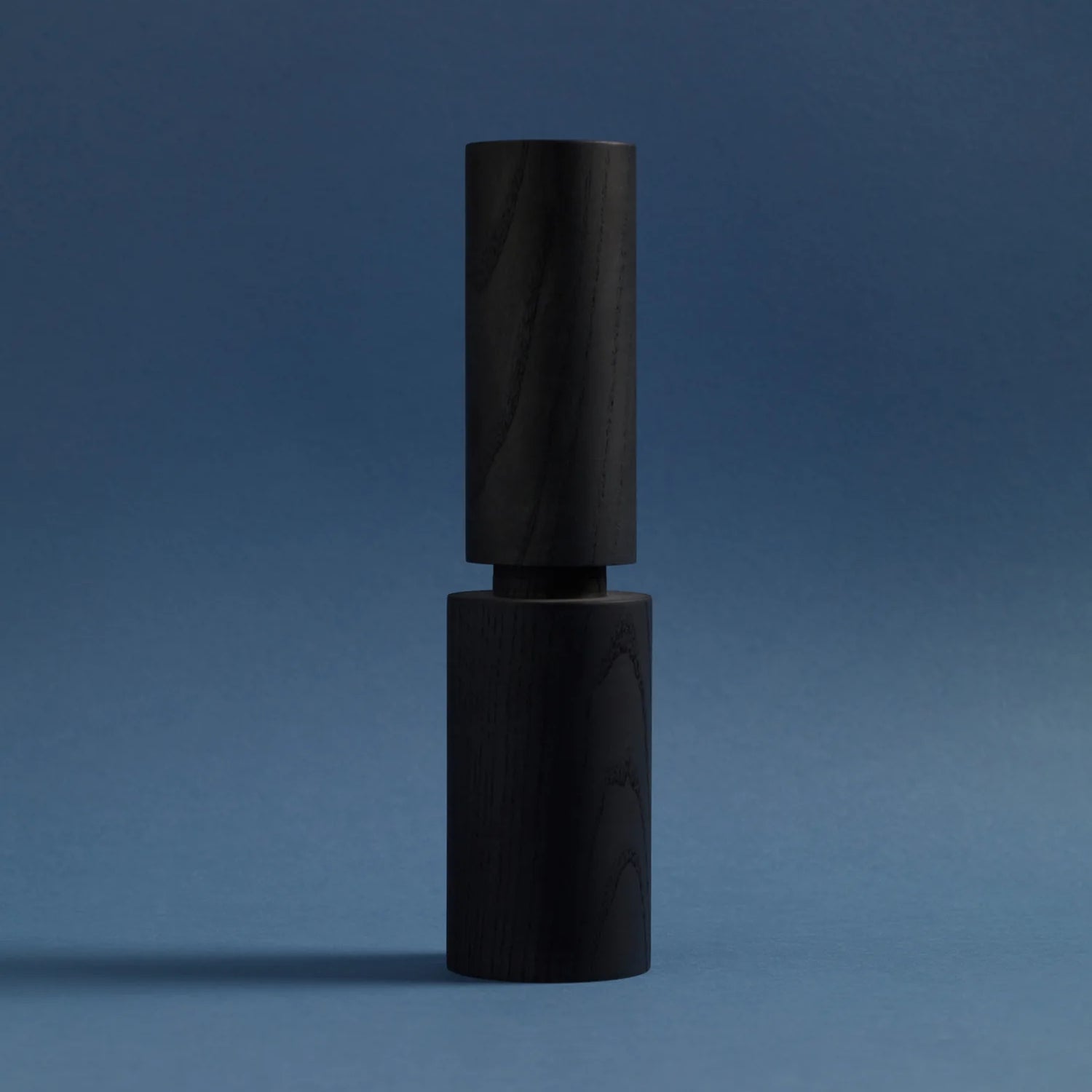 Hove Wooden Salt + Pepper Mill - Aaron Probyn Salt and Pepper Shaker aaron probyn Blue Black Ash