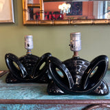 1950s Ceramic Lamps - A Pair