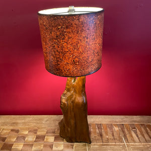 1970’s Vintage Driftwood Table Lamp lamp CANDID HOME
