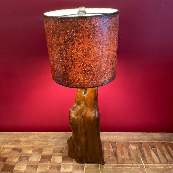 1970’s Vintage Driftwood Table Lamp lamp CANDID HOME