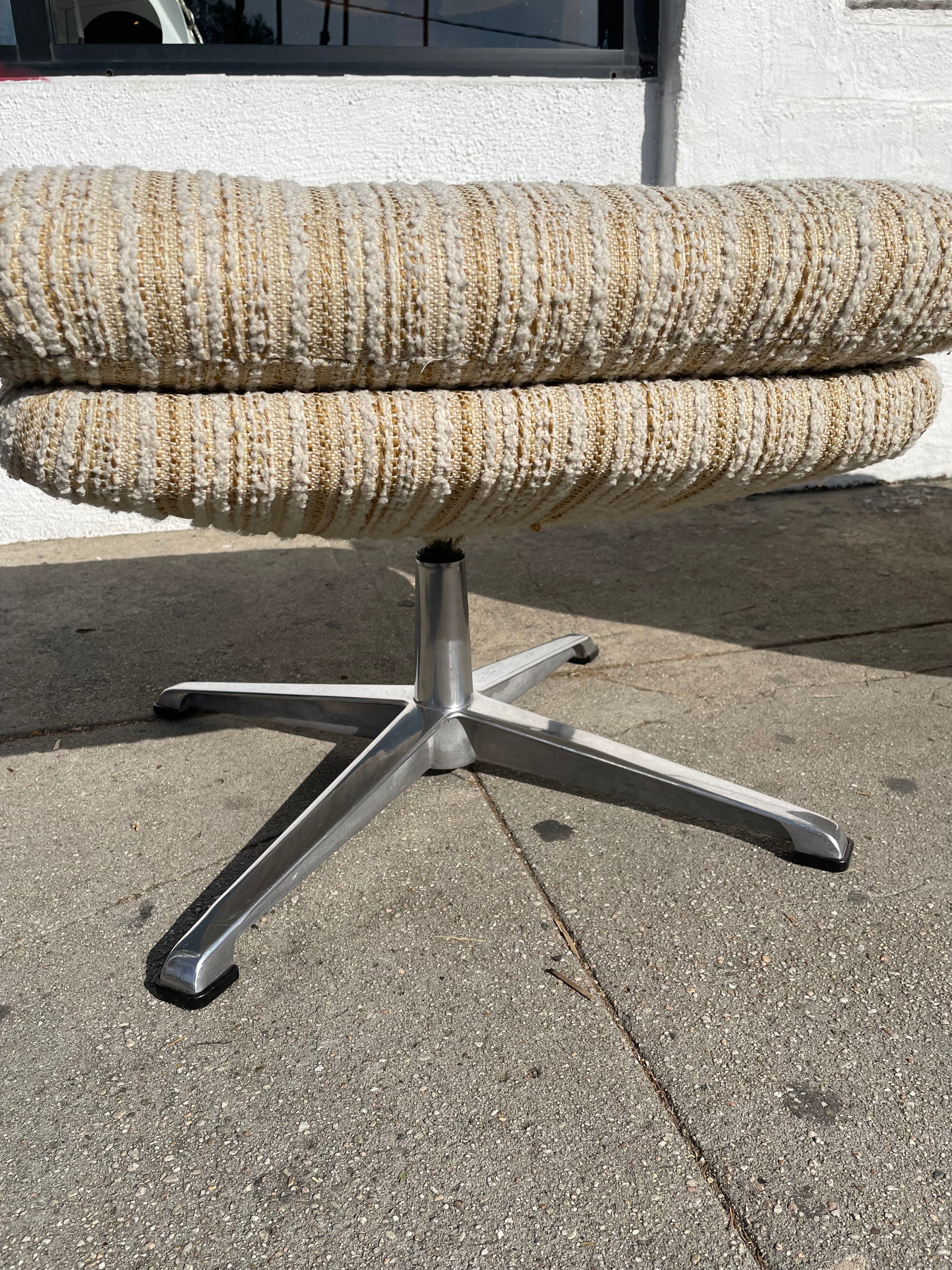 1960’s Overman Swivel Lounge Chair + Ottoman Chairs CANDID HOME