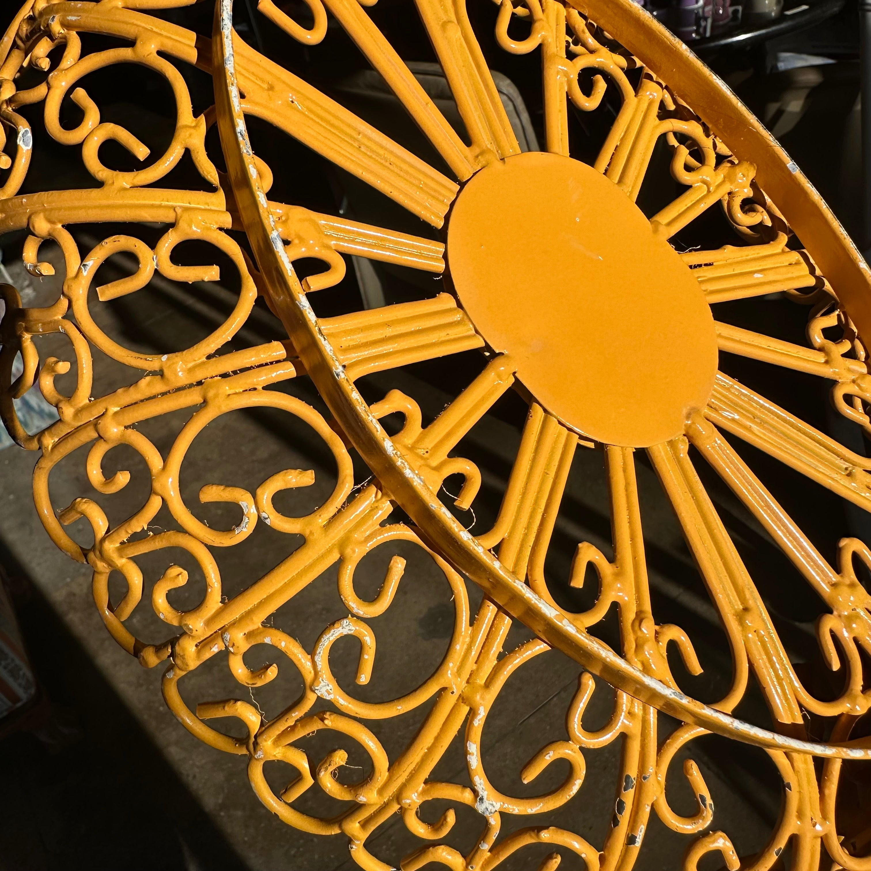 Vintage Victorian-Style Wrought Iron Basket basket CANDID HOME