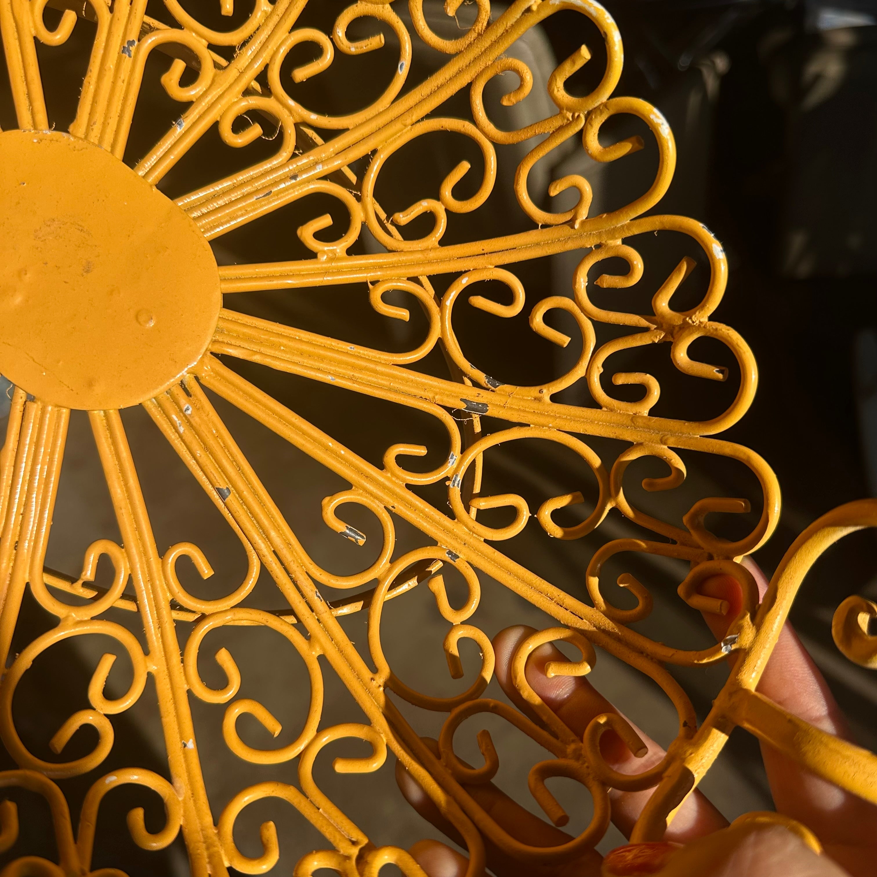 Vintage Victorian-Style Wrought Iron Basket basket CANDID HOME