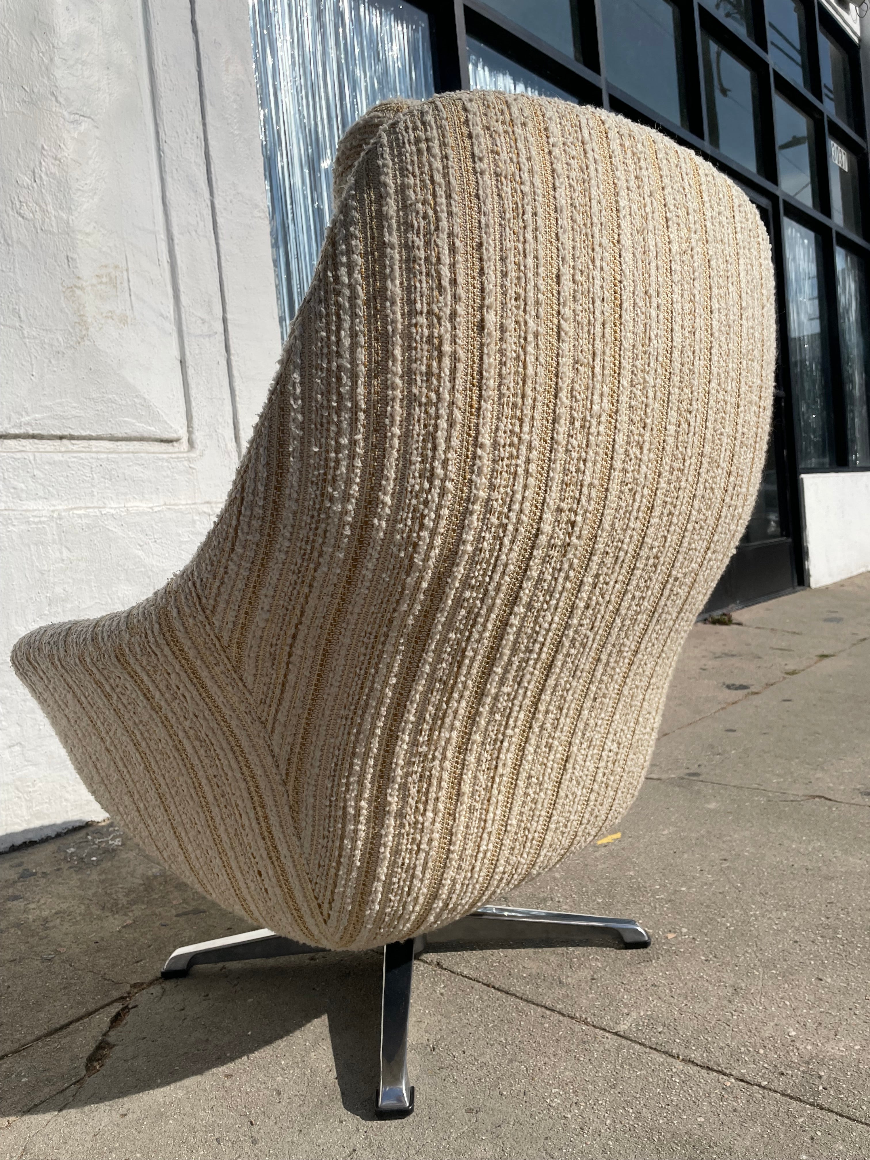 1960’s Overman Swivel Lounge Chair + Ottoman Chairs CANDID HOME