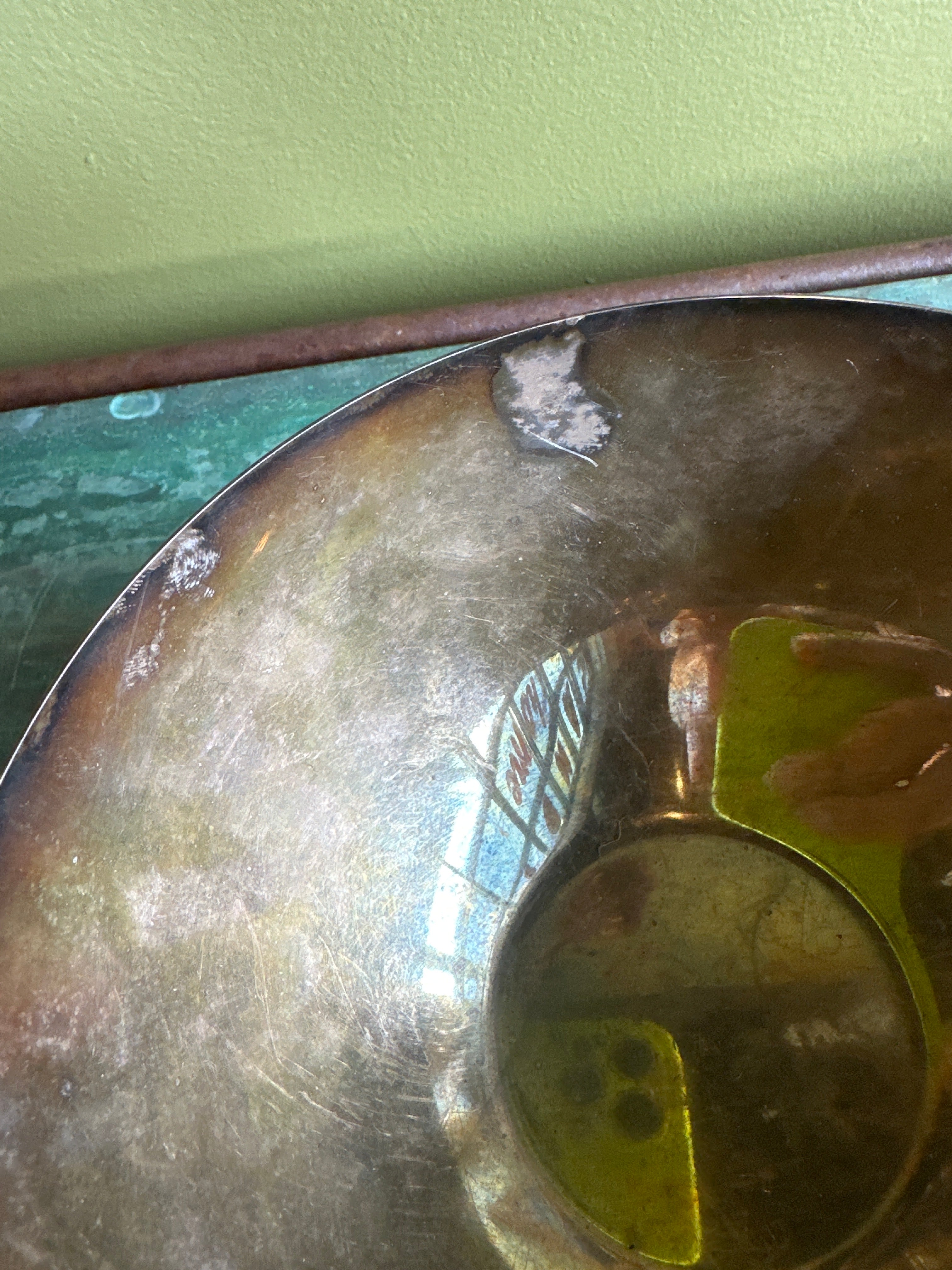 Mid-century Danish Brass Footed Bowl Vases CANDID HOME