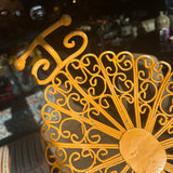 Vintage Victorian-Style Wrought Iron Basket basket CANDID HOME