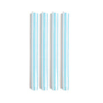 Striped Dinner Candles by Yod and Co. Candles yod and co Baby Blue + White