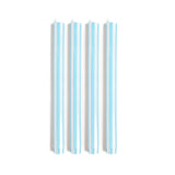 Striped Dinner Candles by Yod and Co. Candles yod and co Baby Blue + White