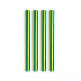 Striped Dinner Candles by Yod and Co. Candles yod and co Forest + Lime Green