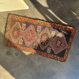 Vintage Small Turkish Rug - 21”x42”