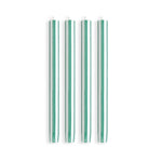 Striped Dinner Candles by Yod and Co. Candles yod and co Lawn Green + White