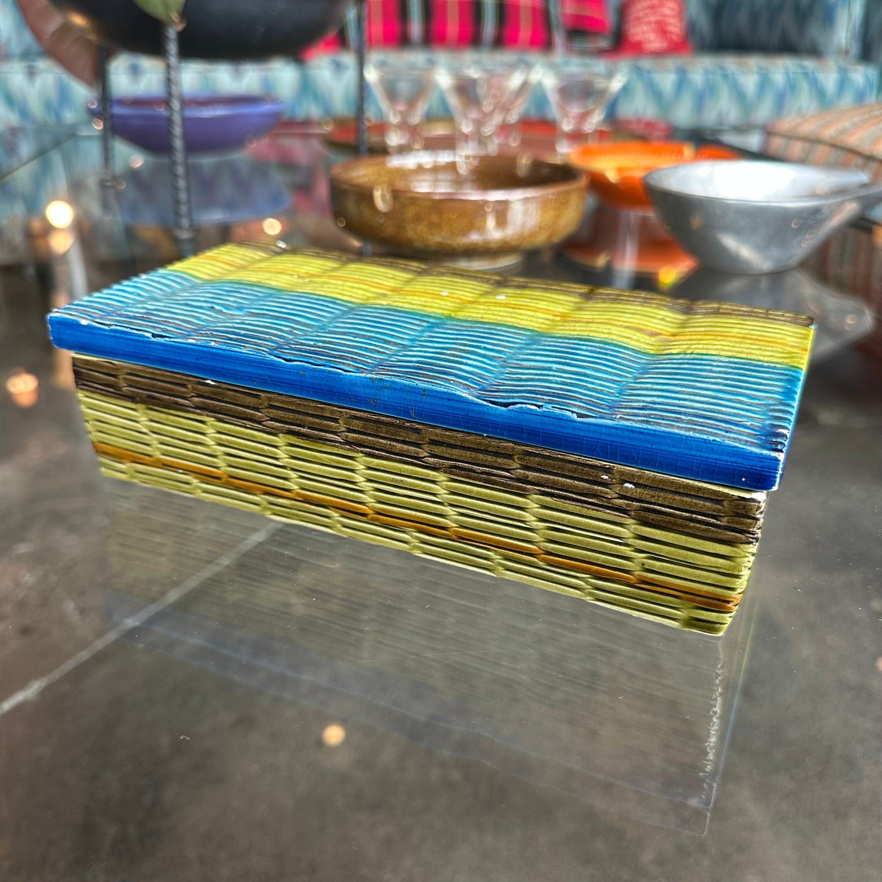 Vintage Italian Ceramic Jewelry Box jewelry box CANDID HOME