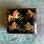 Vintage Painted Chinese Trinket Box styling object CANDID HOME