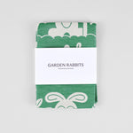 Tea Towels by Wrap Magazine tea towel Wrap Magazine Garden Rabbits: Green