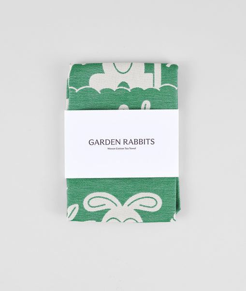 Tea Towels by Wrap Magazine tea towel Wrap Magazine Garden Rabbits  