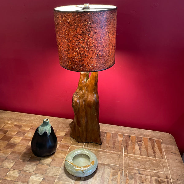 1970’s Vintage Driftwood Table Lamp lamp CANDID HOME