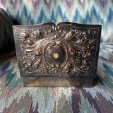 Vintage Silver Repoussé Pill Box