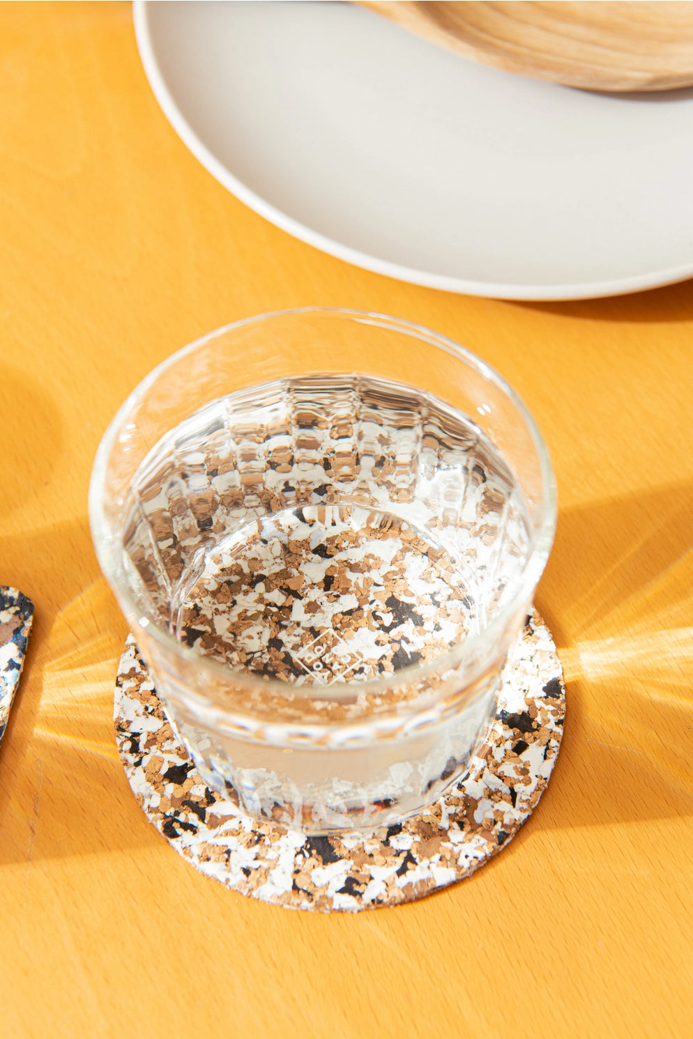 Speckled Round Cork Coaster by Yod and Co. - Set of 4 coasters yod and co