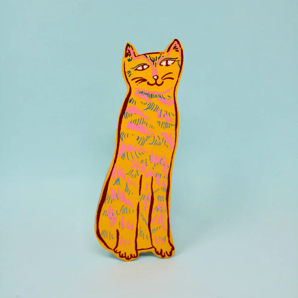 Cat Bookmark by Ark Colour Design bookmark ark colour Yellow