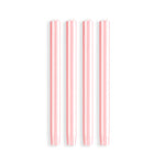 Striped Dinner Candles by Yod and Co. Candles yod and co Pink + White