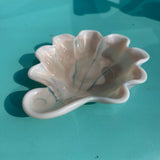 Vintage Opalescent Sanibel Pink Shell Dish by Duncan & Miller