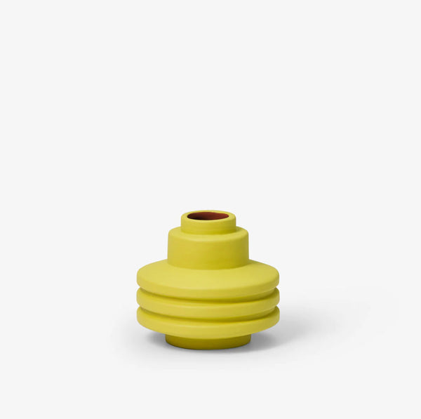 Strata Vase by Simone Brewster for Areaware Vase areaware Chartreuse  