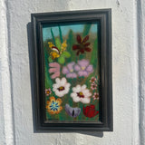 1950s Enamel on Copper “Exotic Flowers” Painting by Barbara Fagen - 9.5"x14"