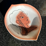Vintage Grecian Woman Dish