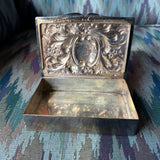 Vintage Silver Repoussé Pill Box