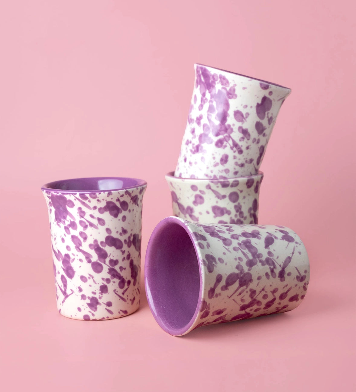 Speckled Ceramic Cups by Tierra Cocida Ceramic Cups tierra cocida Violet