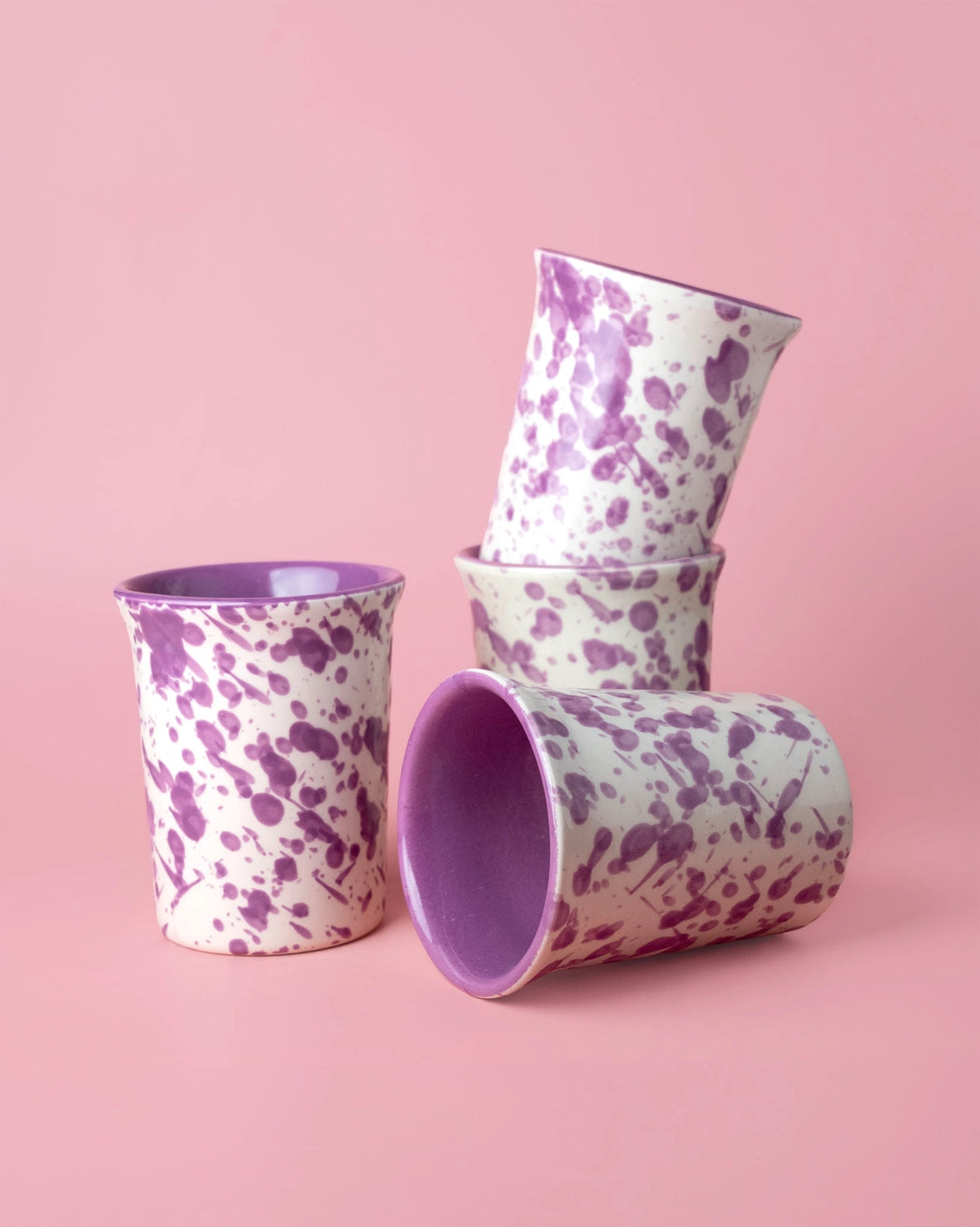 Speckled Ceramic Cups by Tierra Cocida Ceramic Cups tierra cocida Violet