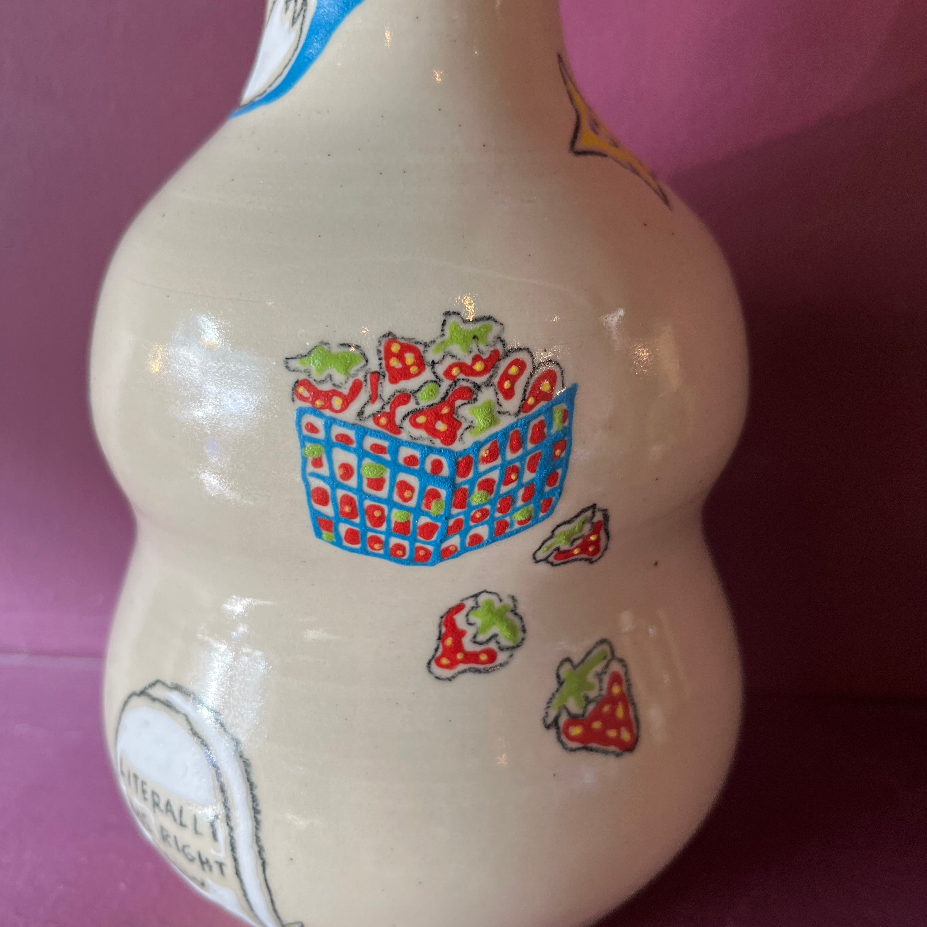 “Literally Me Right Now” Vase by Steve Stringer vase Steve stringer