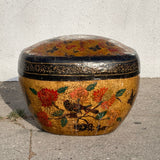 Vintage Chinese Paper Mache Floor Basket basket CANDID HOME