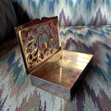 Vintage Silver Repoussé Pill Box