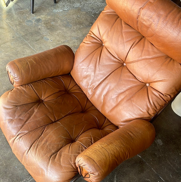 1970’s Rybo Rykken Leather Armchairs - 2 Available  CANDID HOME   
