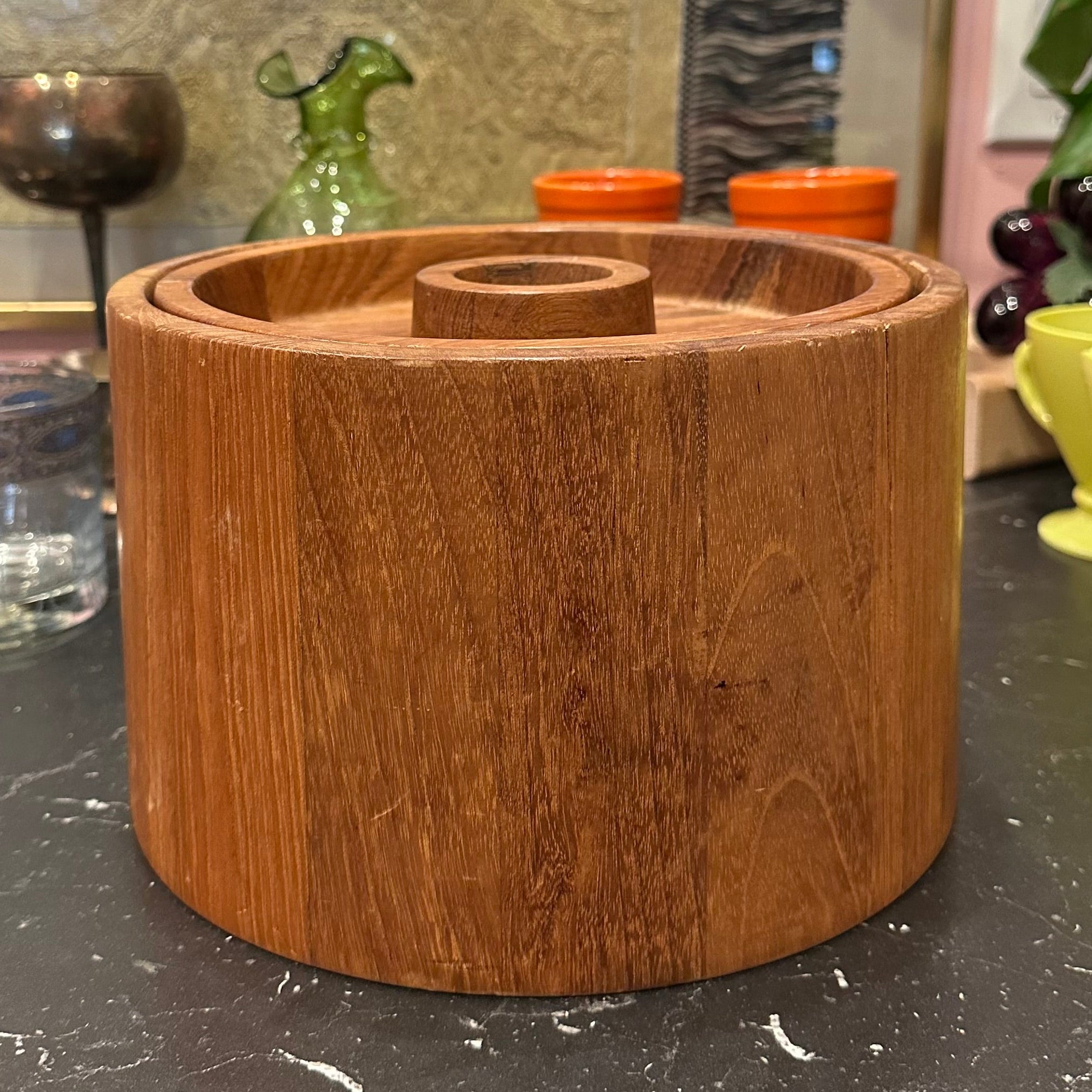 Mid-Century Teak Ice Bucket by Dansk Kitchen + Bar CANDID HOME